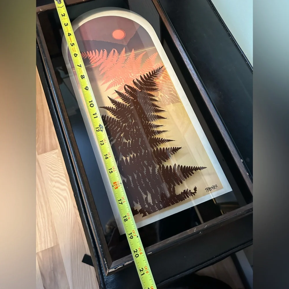 Vintage Virgil Thrasher Ferns Lithograph Art - Picture 6 of 7